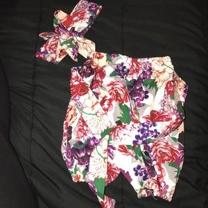 🌹 0-3M Floral Hammer Pants 🌹